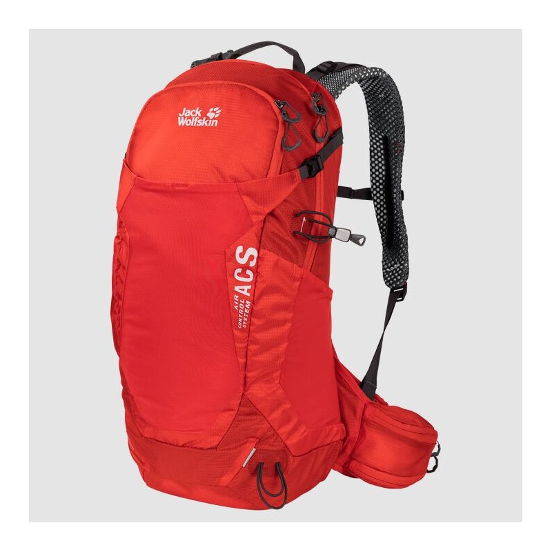 Mochila Senderismo Jack Wolfskin Crosstrail 24 Lt Hombre Rojos Mexico-5182743