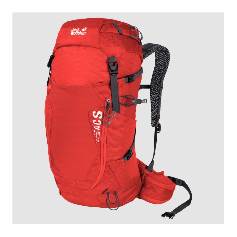 Mochila Senderismo Jack Wolfskin Crosstrail 28 Lt Hombre Rojos Mexico-6583194